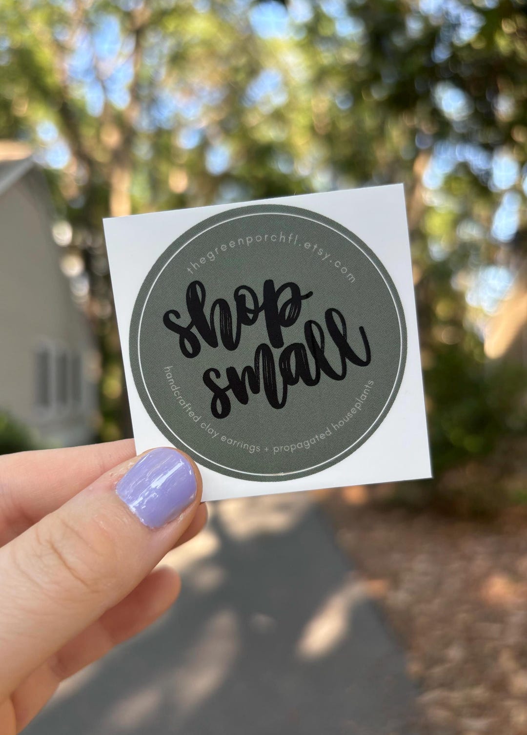 Shop Small Sticker SHOP SMALL STICKERS || the Green Porch Merch || Water Bottle Stickers ...