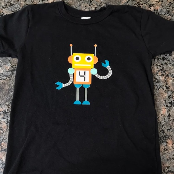 Robot Shirt - Etsy