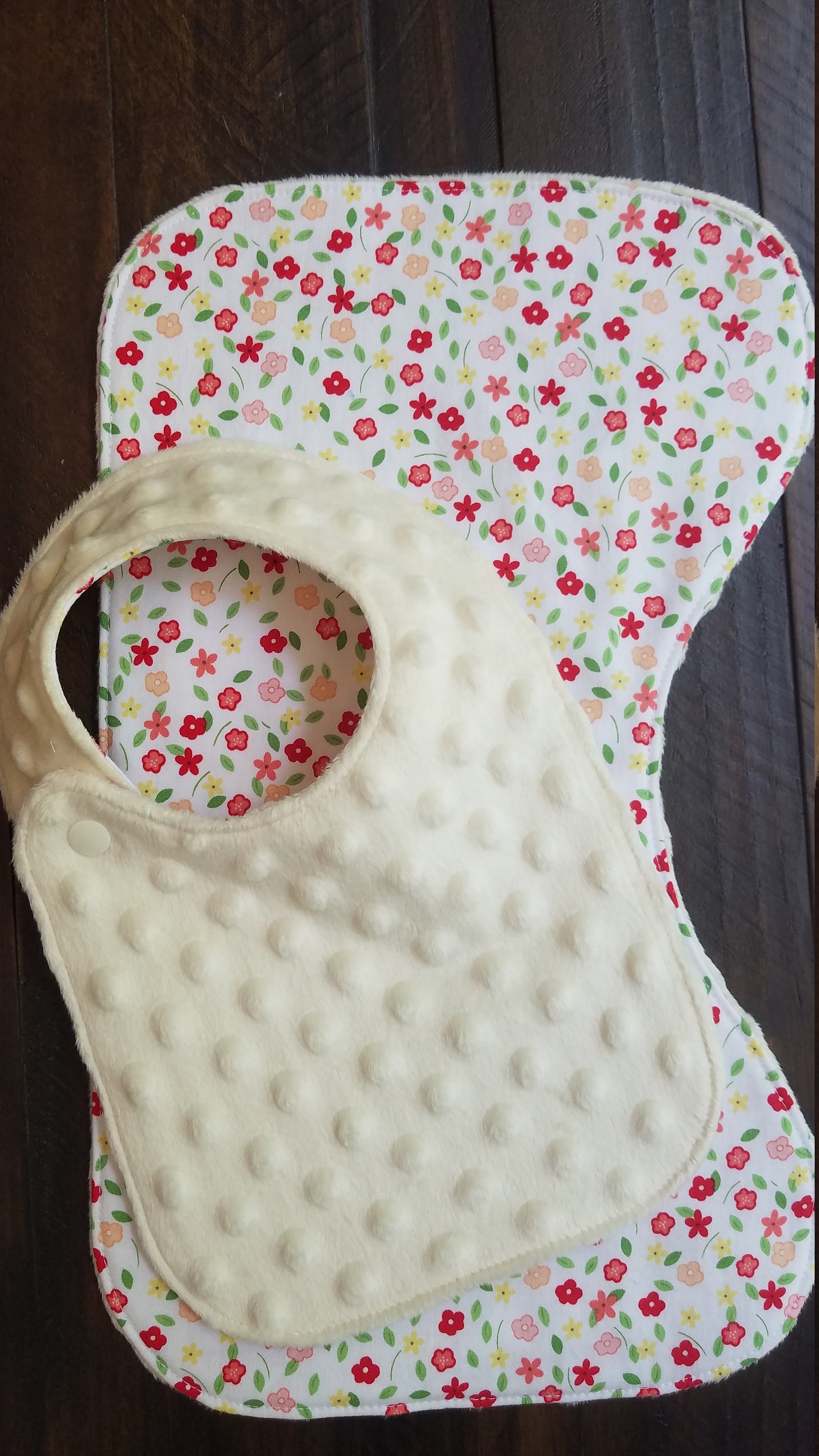 Boutique Baby Bib and Burp Cloth set Etsy