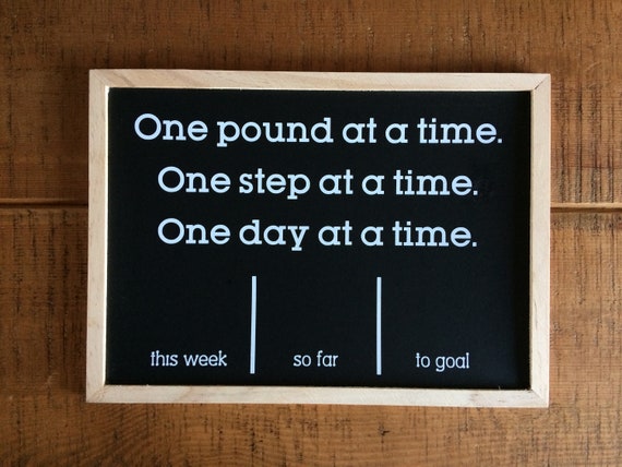 One Pound At A Time Weight Loss Chart