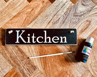 Kitchen Wall Art - Wooden Kitchen Sign - Gift For Cooks - Kitchen Plaque - Wall Decor - Hanging Sign - Wall Signs For Kitchen - Hand Painted