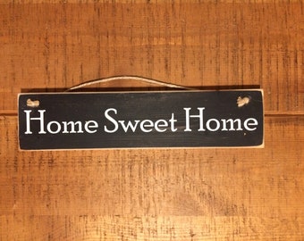 Home Sweet Home Sign, Home Sign, Rustic Wood Sign, Housewarming Gift, Wooden Sign, New Home Sign, Wooden Art, Wooden Plaque, Farmhouse Style