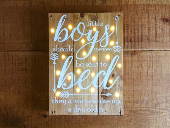 Peter Pan Nursery Decor Light Up Sign Little Boys Nursery Etsy