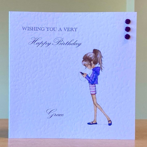 Birthday Card for Teenage Girl Teenager Birthday Card Make - Etsy UK