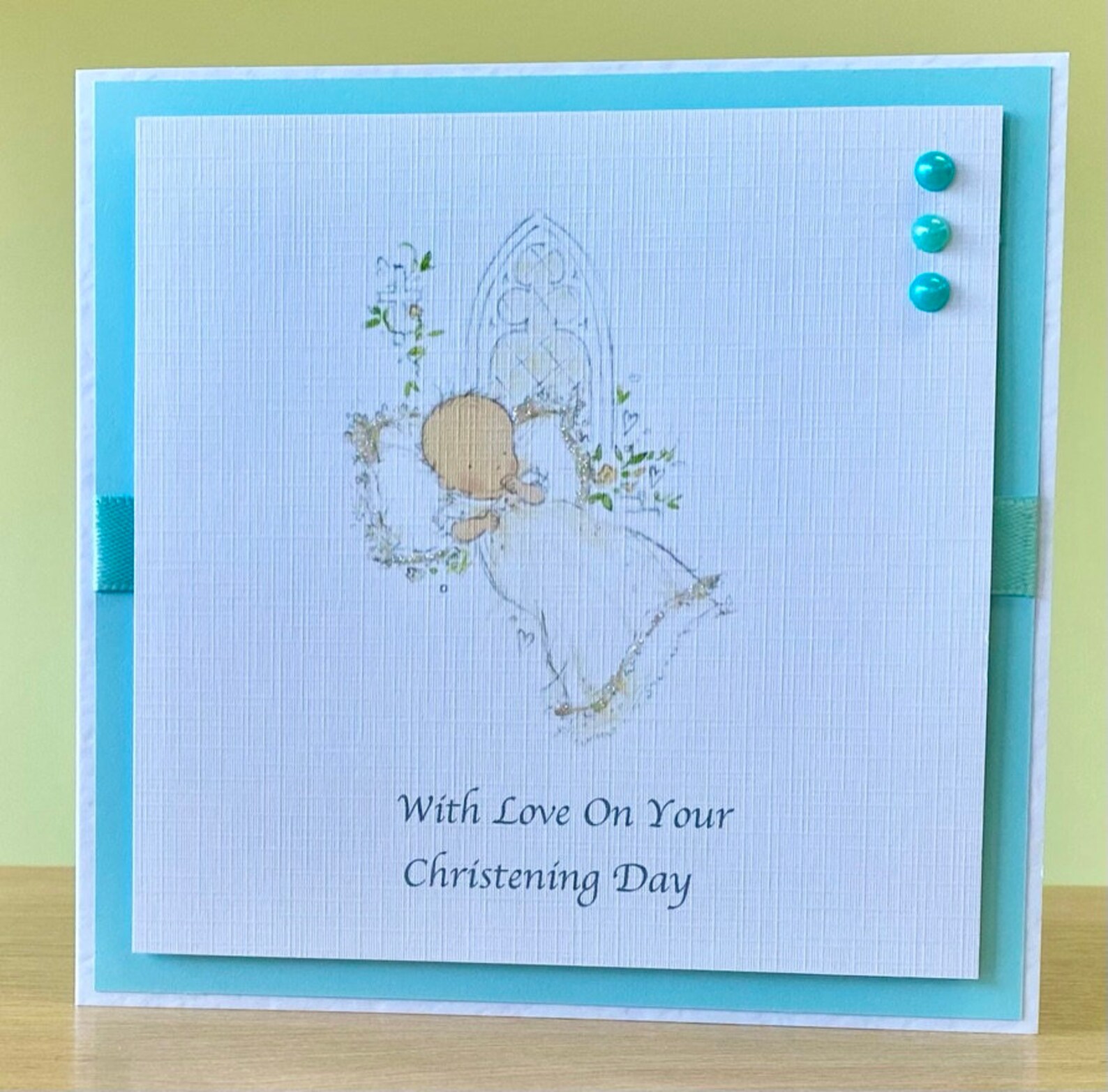 Christening Card Handmade Cute Christening Card Handmade Etsy UK