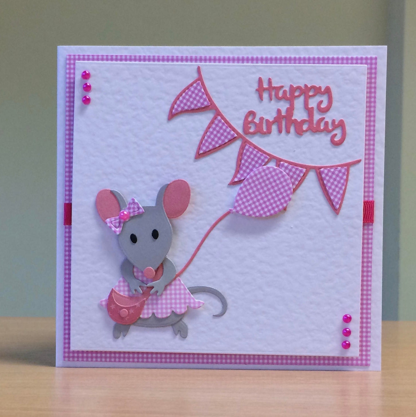 Birthday Card Cute Mouse Birthday Card for Children/ Kids/ Etsy UK