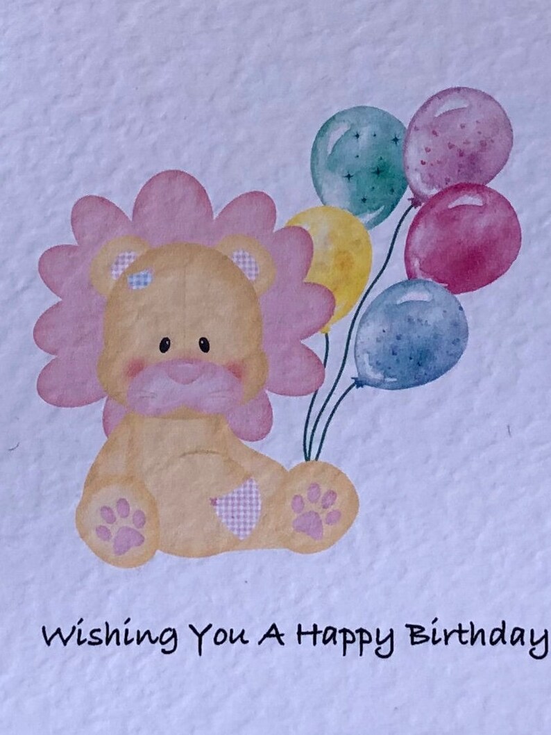 Children's Birthday Card Handmade Cute Birthday Card - Etsy