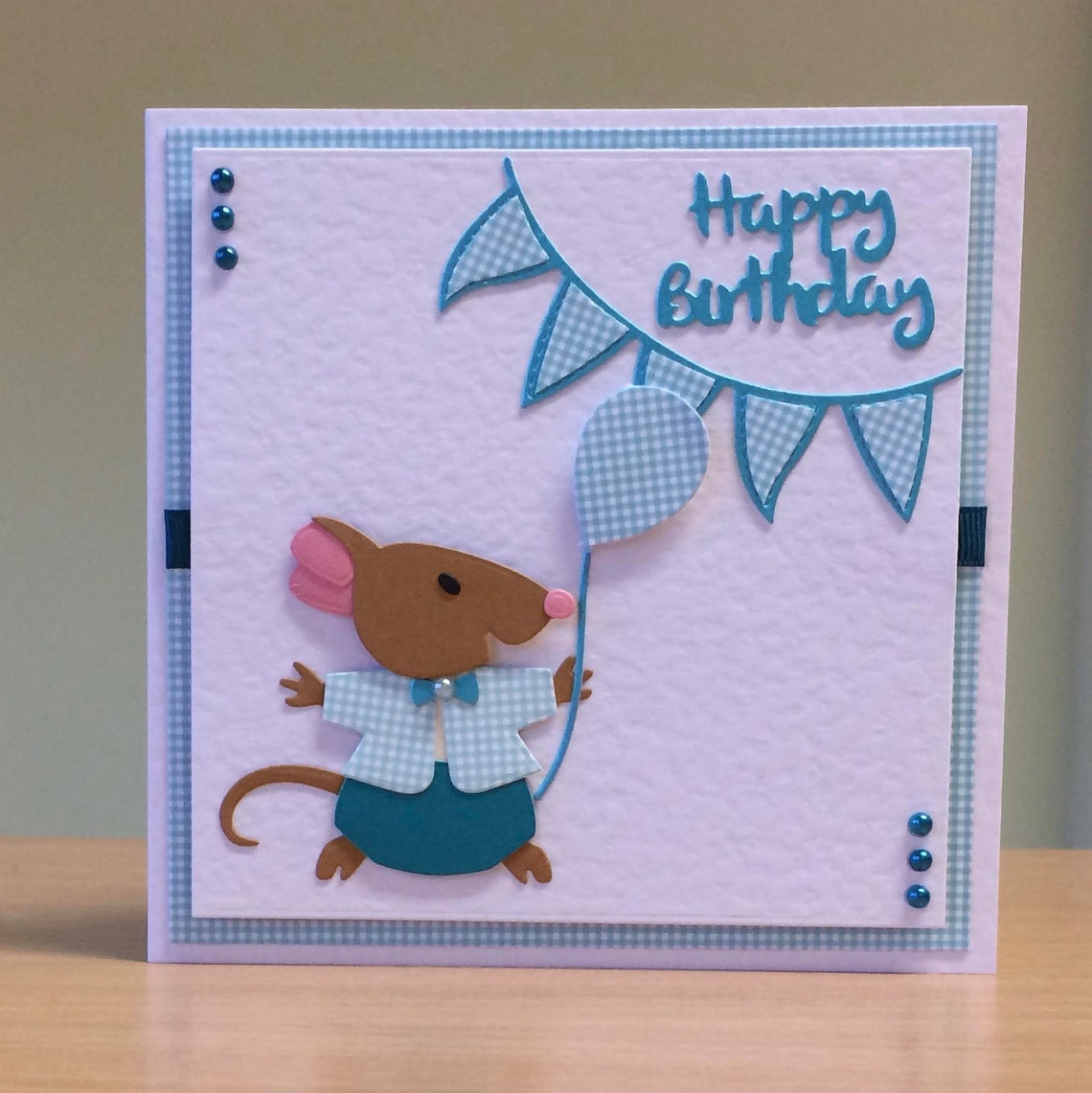 Birthday Card Cute Mouse Birthday Card for Children/ Kids/ Etsy UK