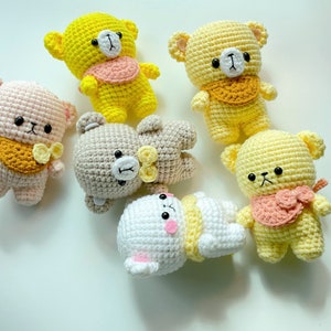 Teddy bear amigurumi pattern, bear crochet pattern