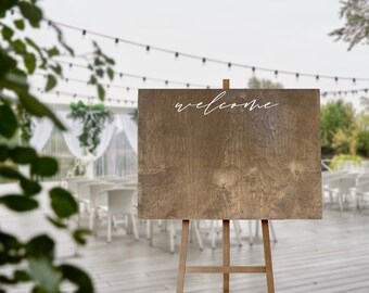 Welcome Seating Handcrafted Wedding Sign // Handpainted Wedding Seating Sign // Seating Chart Sign