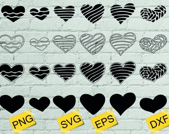 Heart SVG, Heart Clipart Commercial Use, Valentine SVG, Love SVG, Valentine png, Silhouette svg, Instant Download