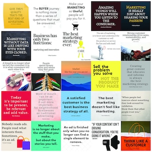 Marketing Quotes Images, Marketing Sayings, Social Media Marketing Posts, Quotes About Marketing Sales, Marketing Templates, Marketing Cards
