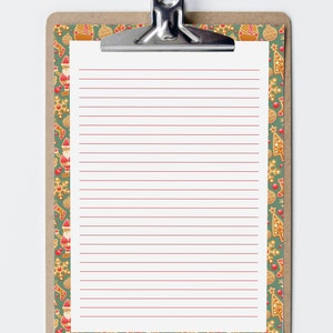 Santa Stationary Printable Paper Christmas Letter From Santa Template ...