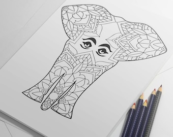 Elephant Baby Shower Games - Coloring Pages Animals - Mindfulness Meditation