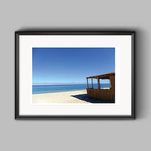 5x7 Beach Print Download, Beach Photography, Printable Beach House Decor, Set of 3 Beach Hut Prints To Download, Beach Postcard image 5