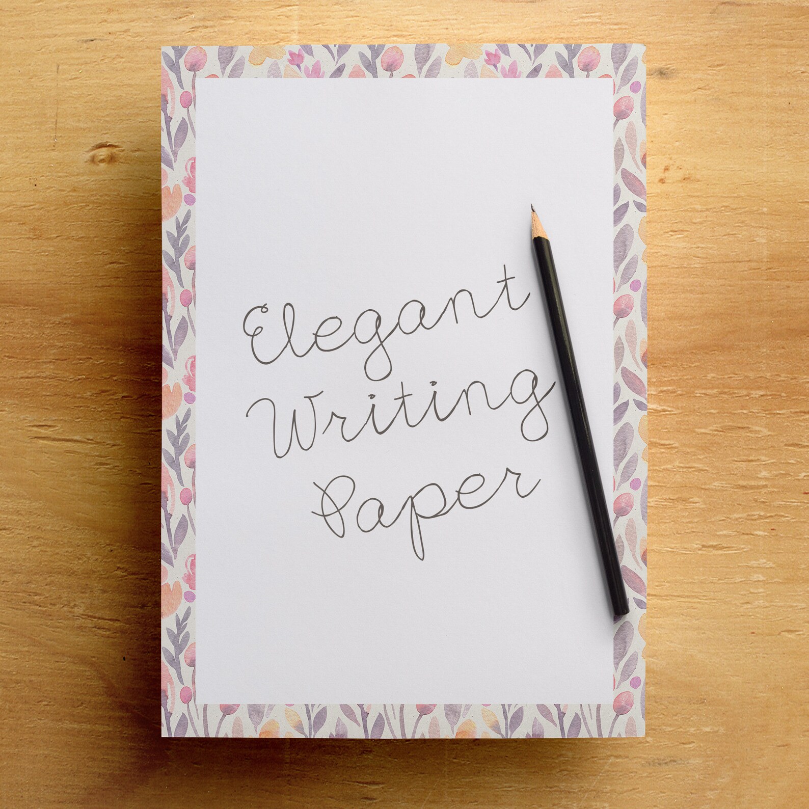 Decorative Writing Paper, Printable Lined Paper for Kids, Blank Note ...