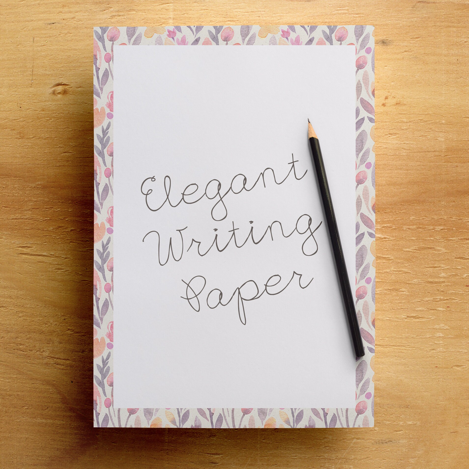 Decorative Writing Paper, Printable Lined Paper for Kids, Blank Note ...