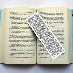 Stress Relief Coloring, Stress Relieving Pattern, Coloring Sketch, Coloring Addicts, Gift For Book Readers, Children Bookmark, 15 Bookmarks image 9