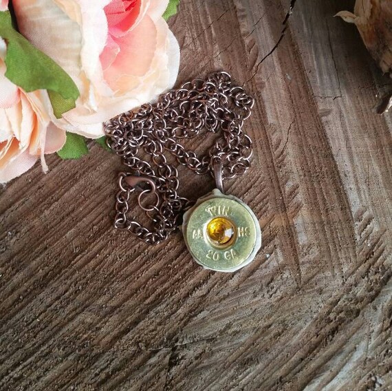 Items similar to Bullet jewelry Antler jewelry WINCHESTER 20 gauge