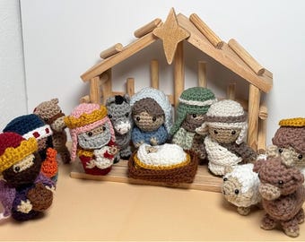 Mini Amigurumi Krippe Set Häkelanleitungen Ebook (PDF Download)
