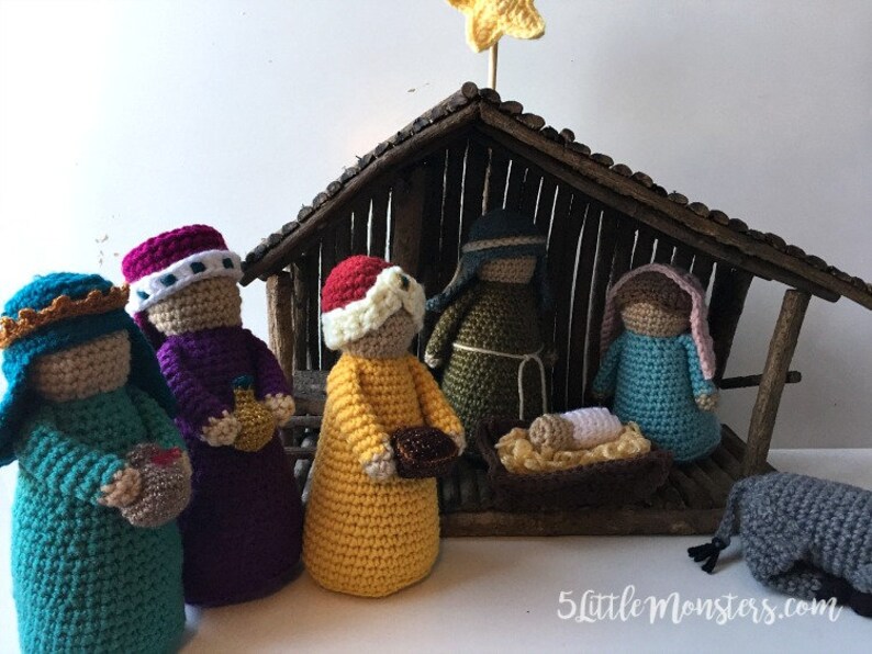 Three Wise Men Crochet Pattern PDF Download Nativity Add-on - Etsy