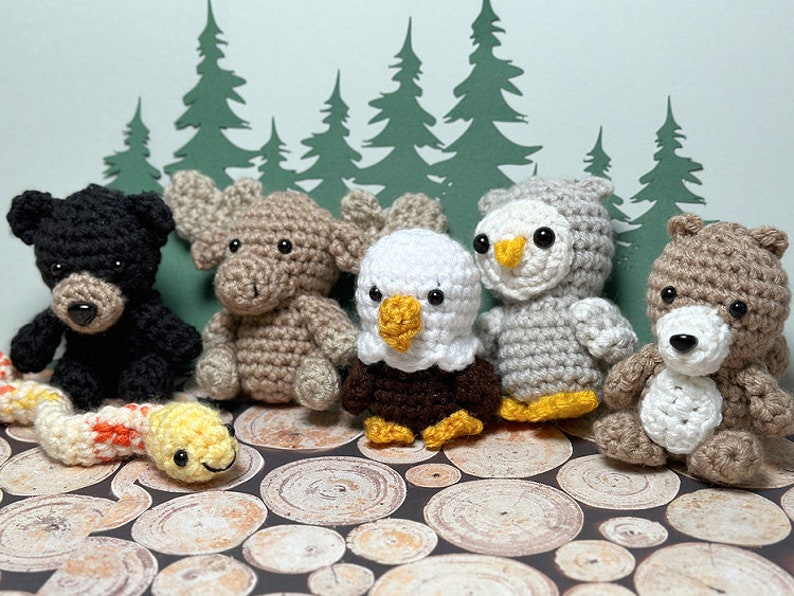 Mini Amigurumi Camping Trip Ebook 12 Crochet Patterns for Camping Themed Amigurumi PDF Download image 5