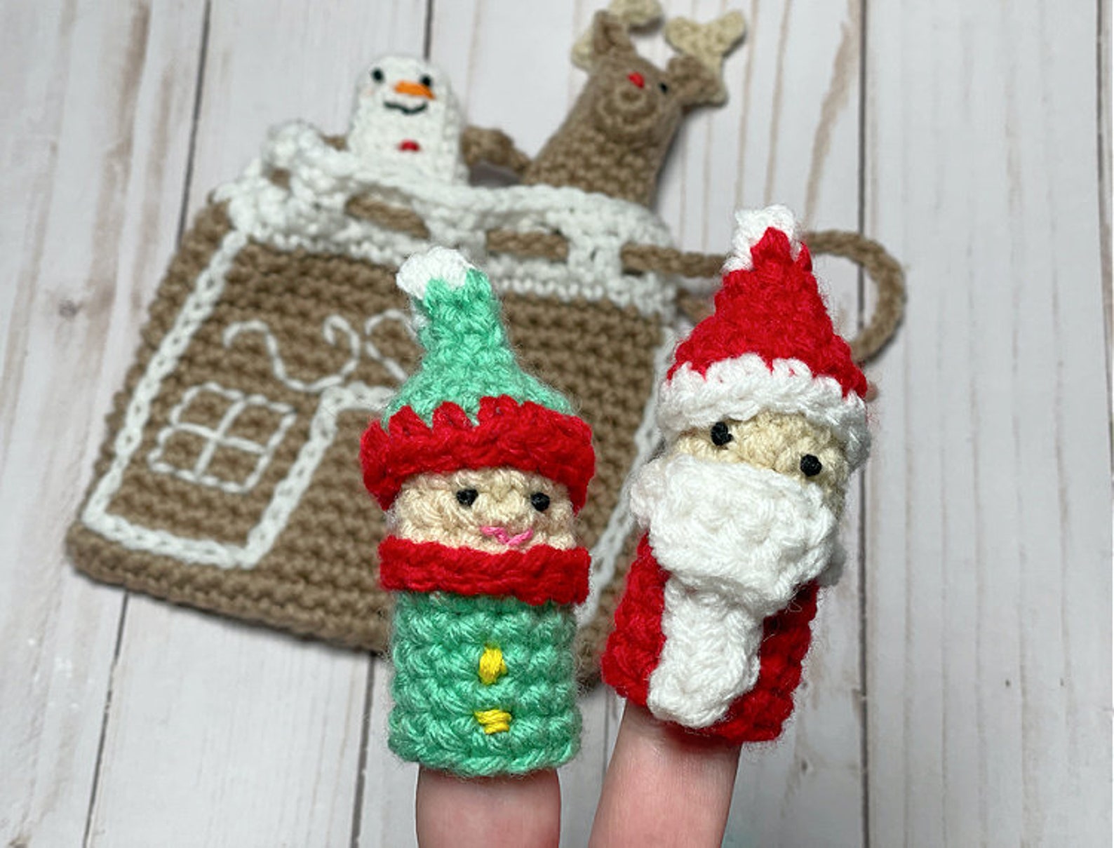 Christmas Finger Puppet Set PDF Crochet Pattern Download - Etsy