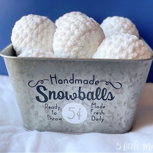 Crocheted Snowballs Crochet Pattern PDF Download