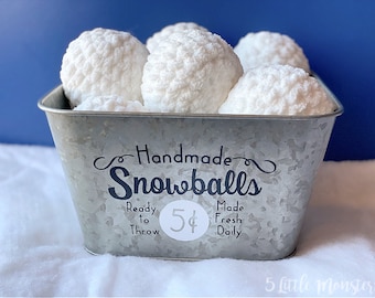 Crocheted Snowballs Crochet Pattern PDF Download