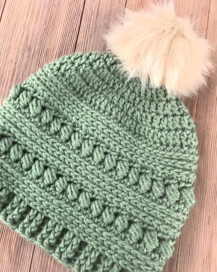 Bead Stitch Hat PDF Crochet Pattern Download Etsy