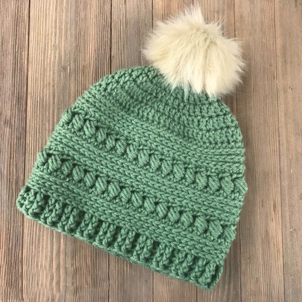 Bead Stitch Hat PDF Crochet Pattern Download