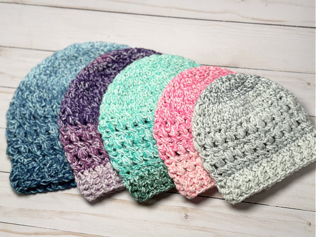 Harmony Hat Crochet Pattern PDF Download in 5 Sizes Etsy