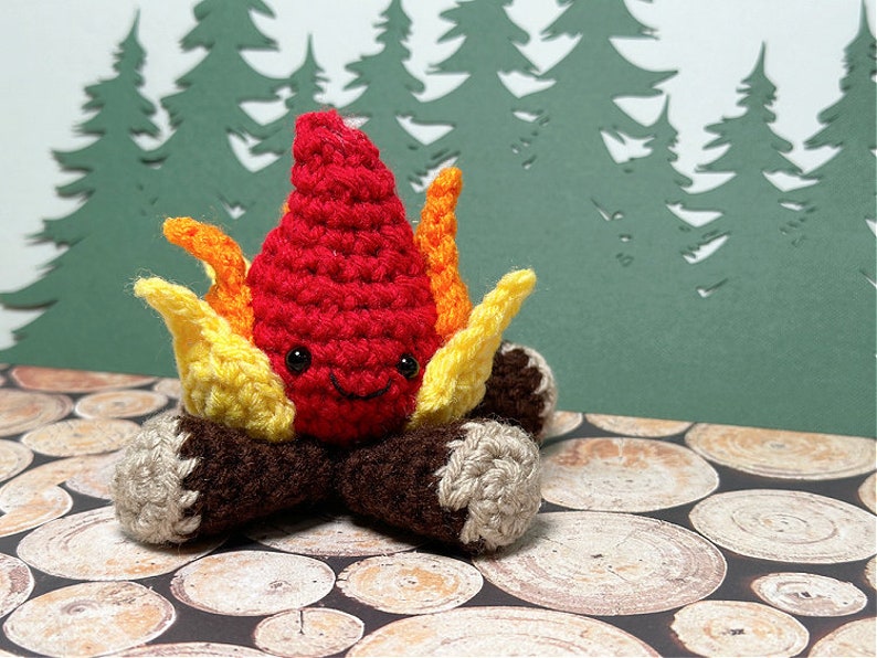 Mini Amigurumi Camping Trip Ebook 12 Crochet Patterns for Camping Themed Amigurumi PDF Download image 7