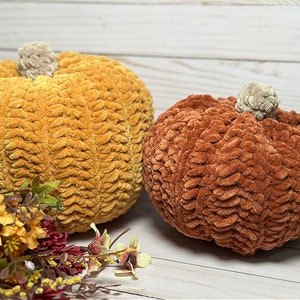 Plush Pumpkin Crochet Pattern PDF Download
