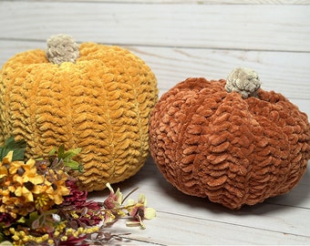 Plush Pumpkin Crochet Pattern PDF Download