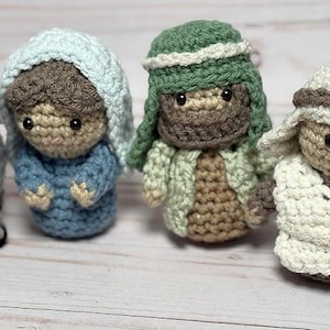 Mini Amigurumi Nativity Set Crochet Patterns Ebook (PDF Download) - Etsy