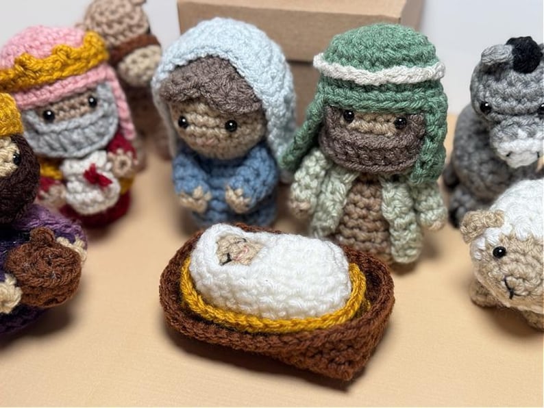 Mini Amigurumi Nativity Set Crochet Patterns Ebook (PDF Download) - Etsy
