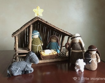 Gehaakte kerststal pdf-haakpatroon downloaden