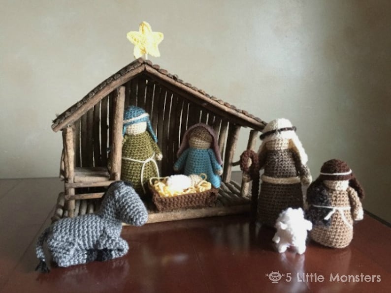 Crocheted Nativity PDF Crochet Pattern Download - Etsy