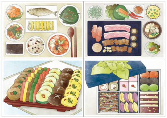 98+ Korean Coloring Book Food Picture HD
