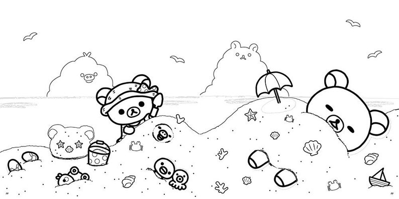 Rilakkuma Pages Coloring Pages