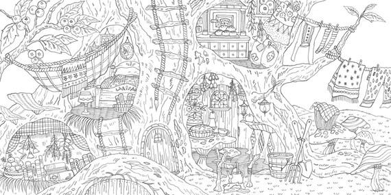 600 Coloring Book Romantic Country HD