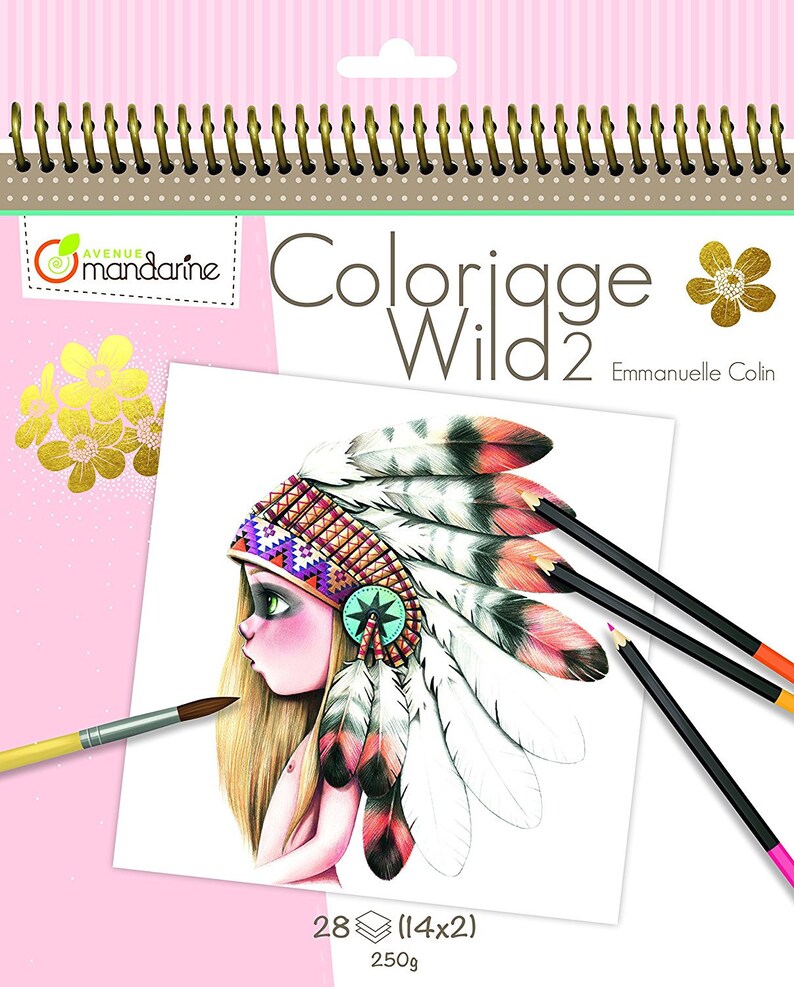Coloriage Wild 2 Coloring book by Emmanuelle Colin  Etsy