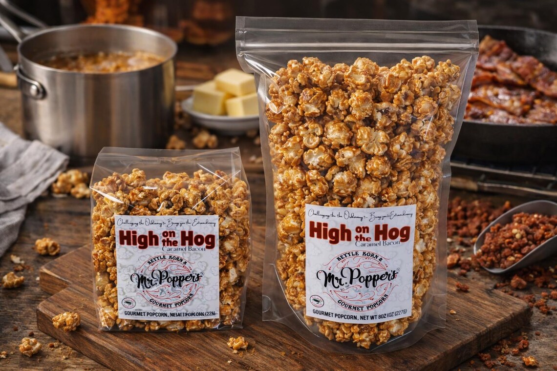Hogging Popcorn High on the Hog (caramel Bacon) Gourmet Popcorn - Etsy