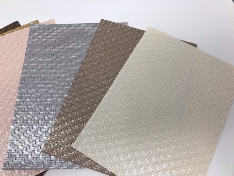 NKP105 Woven Texture Faux Leather Sheets: 8x11" Craft Fabric - Etsy