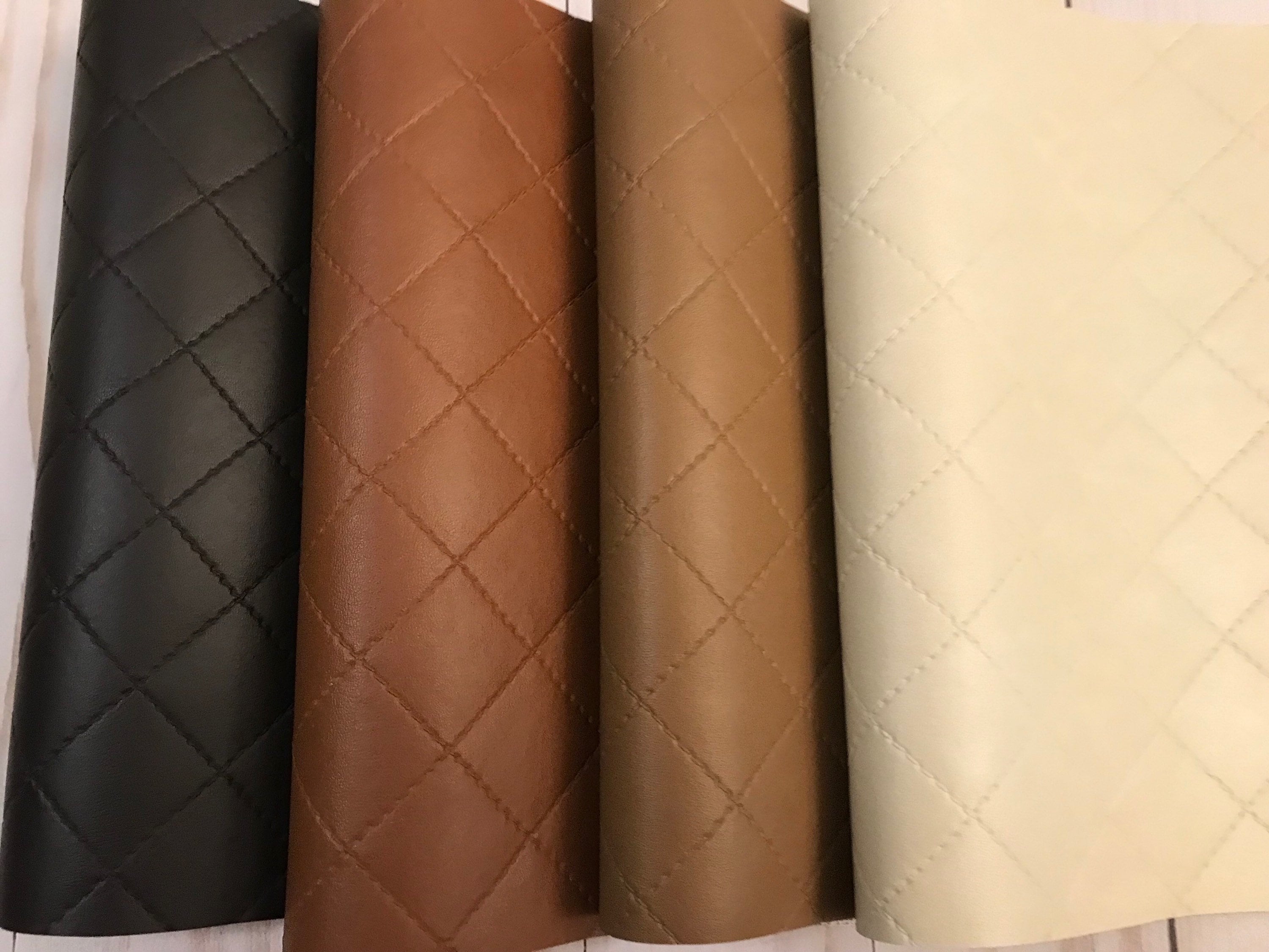 Quilt Texture Faux Leather Sheet: 8x11" Craft Supply - Etsy