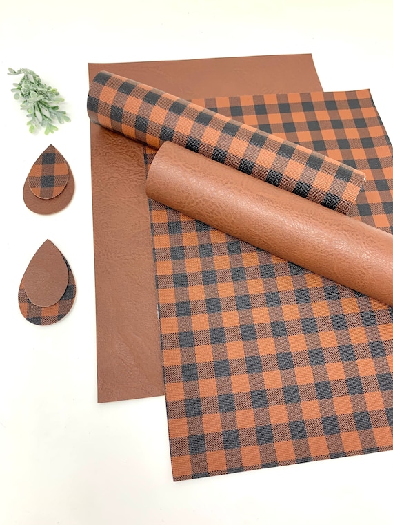 Faux Leather Sheets. Plaid Leather Sheets. Texture Leather Sheet