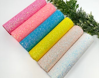 Chunky Glitter Fabric Roll (8x52 inches)
