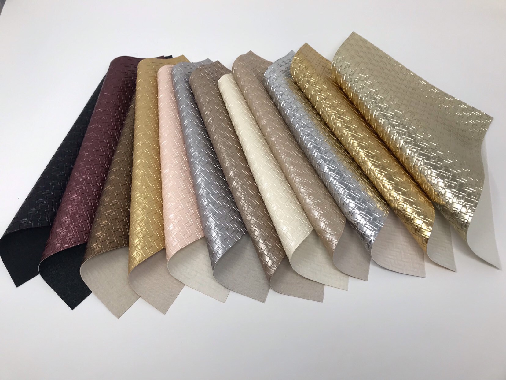 NKP105 Woven Texture Faux Leather Sheets: 8x11" Craft Fabric - Etsy