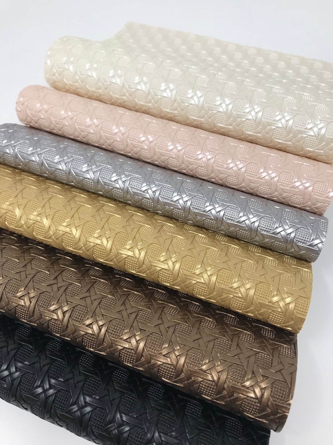 NK104 Braided Squares Faux Leather Sheet: 8x11 Craft Hair Bow Supplies ...